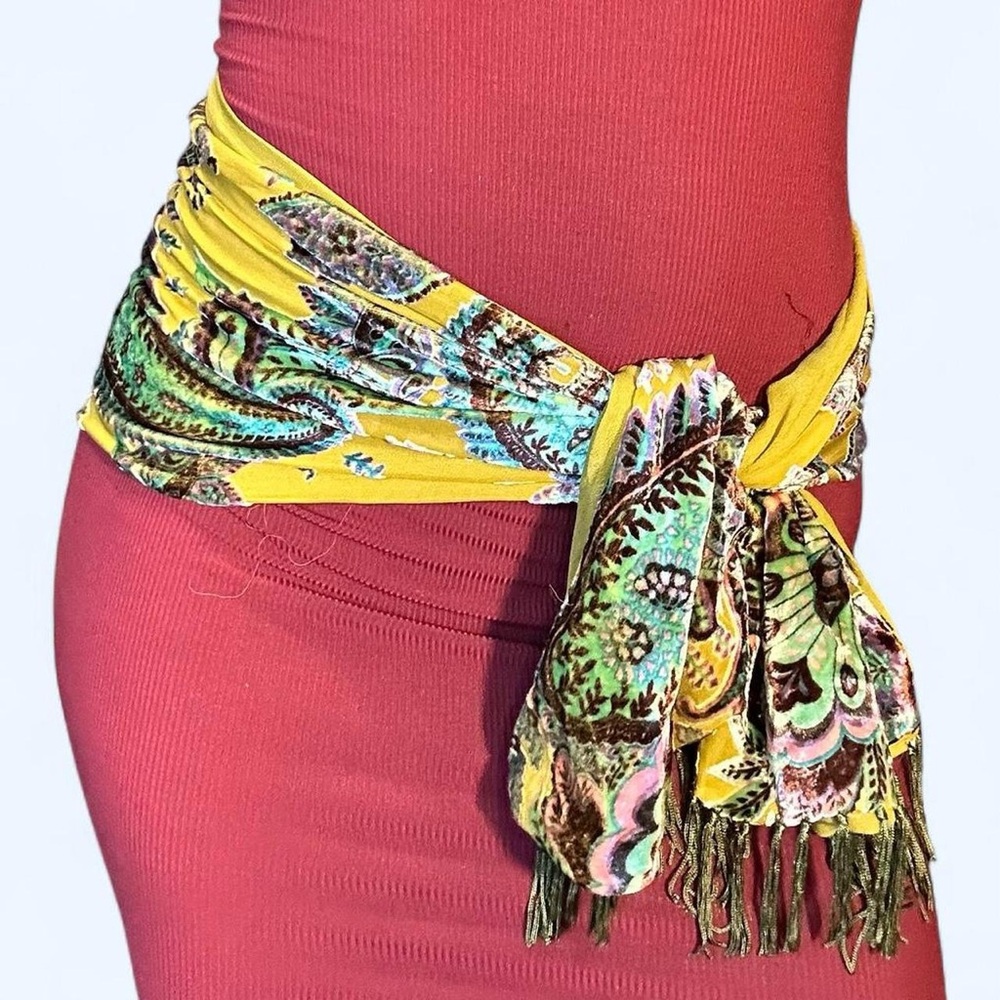 Fairy Green Floral Scarf Belt!